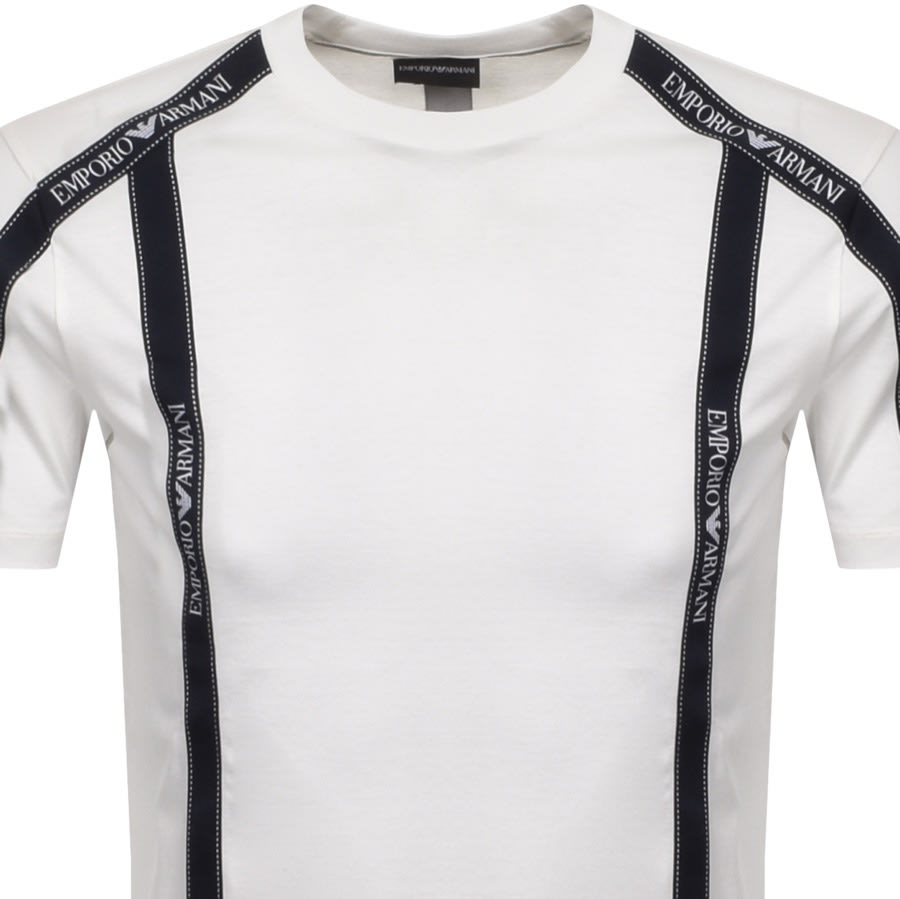 Alternative Image for ProductEmporio Armani Logo Crew Neck T Shirt White2